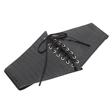Imagem de Compra Maluca Cinto gótico, couro de imitação de cinto amarrado para adolescentes para a formatura