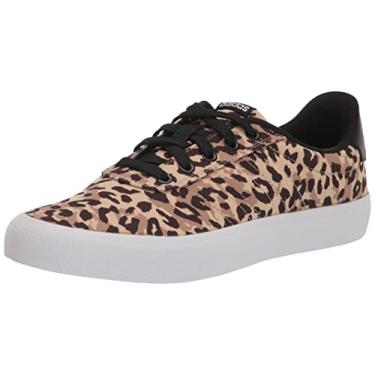 Imagem de adidas Tênis de skate feminino Vulcraid3r, Bege nebuloso/papelão/marrom escuro, 9