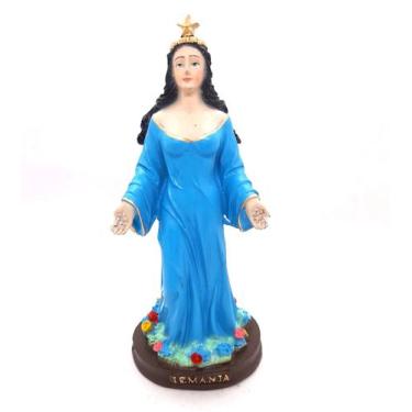 Imagem de Iemanjá Orixá Estátua Imagem Rainha Mar Resina 15 cm - Flash