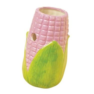 Imagem de Generic Suporte para garrafa de água Gerbil Pequeno suporte para garrafa de água Pet em formato de milho Multifuncional Cerâmica Bebedouro para furão, Roxo