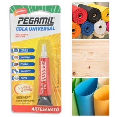 Imagem de Cola Universal Artesanato 17g Pegamil Tecido Papel Madeira
