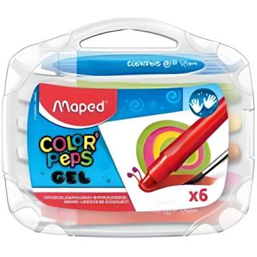 Imagem de Giz de cera Maped color peps gel 6 cores