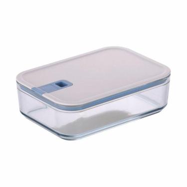 Imagem de Pote De Vidro Hermético Retangular - Tampa Com Alavanca - 16