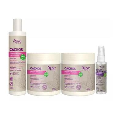 Imagem de Kit 02 Ativador Cachos, Gelatina E Reparador De Pontas Apse