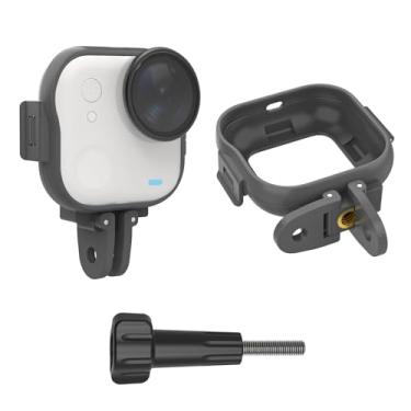 Imagem de Sinyutia Gaiola de câmera para acessórios Insta360 Go Ultra, extensão horizontal vertical, adaptador, capa protetora, com rosca de 1/10.2 cm para tripé, bastão de selfie, clipe de mochila, braçadeira