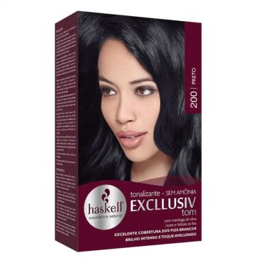 Imagem de Tonalizante Haskell Excllusiv Tom 200 Preto