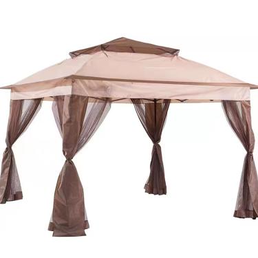 Imagem de Gazebo pop-up, tenda de pátio de 28 x 28 cm instantânea, tenda softtop com bolsa de transporte, para pátio, jardim, gramado (cáqui)