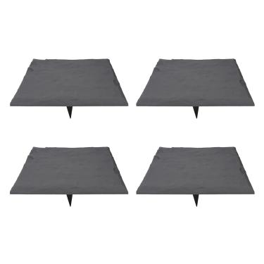 Imagem de Pedra de Passo com Estacas Resina Polipropileno Resistente ao Clima Decoração Jardim para Gramado Caminho Calçada Destaque Paisagem