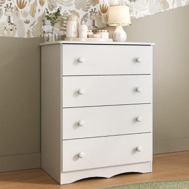 Imagem de Cômoda Infantil 65cm com 4 Gavetas Realeza Multimóveis MP4433