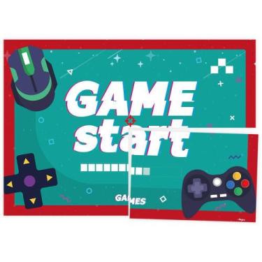 Imagem de Painel Decorativo 126X88 Cm Festa Games 01 Unidade - Regina - Rizzo Fe