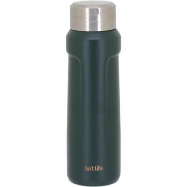 Imagem de Garrafa Térmica Just Life Home&Co 23x7x7cm INOX Verde 500ml Utensílio 