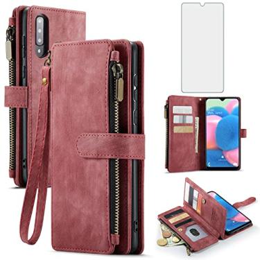 Imagem de Asuwish Capa de telefone para Samsung Galaxy A50 A50S A30S capa carteira e protetor de tela de vidro temperado flip porta-cartão suporte acessórios celular Glaxay A 50 50S 30S Gaxaly S50 50A SM A505G