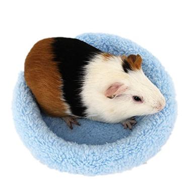 Imagem de Almofada macia e quente para cama de hamster para animais pequenos - Tapete de dormir confortável para porquinhos da índia, ouriço, esquilo, ratos, ninho de chinchila