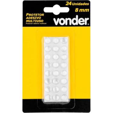 Imagem de Protetor Adesivo Multiuso 8 mm com 24 peças Vonder