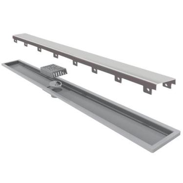 Imagem de Ralo Linear Elleve Royal Tampa Inox 80cm Linear