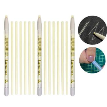 Imagem de kit magico com 3 lapiseiras 12 refis de giz panda original riscar marc