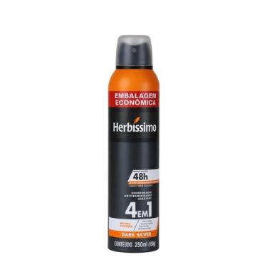 Imagem de Desodorante Aerosol Antitranspirante Herbíssimo Dark Silver 250Ml