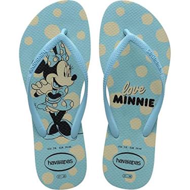 Imagem de Chinelo, Havaianas, Slim Disney, Feminino, Azul, 41/42