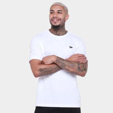 Imagem de Camiseta New Era Santigo Flag Masculina, Branco, M
