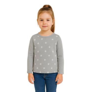 Imagem de Blusa Infantil Menina Manga Longa com Estampa de Estrelinhas Kyly-Feminino