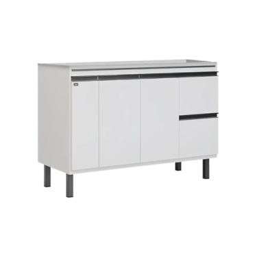 Imagem de Gabinete de Cozinha Armário 2 Gavetas 100% Mdf Balcão 114cm
