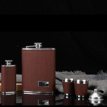 Imagem de Frascos 9oz moscou garrafa de uísque frasco de licor 304 conjunto de f