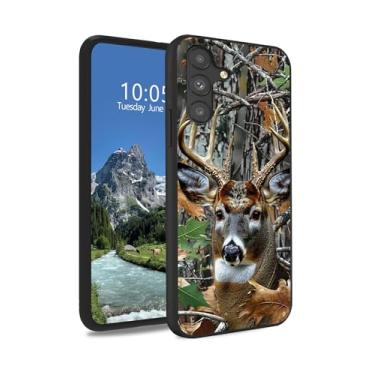 Imagem de DIGTIALL Capa de caça de veado camuflada para Samsung Galaxy S25 FE de 6,7 polegadas, capa protetora de silicone TPU macio e fina, antiderrapante e design à prova de choque para Samsung S25 FE