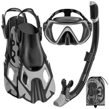 Imagem de Equipo de Snorkel 3 en 1 para Adultos con Máscara, Aletas y Snorkel Se