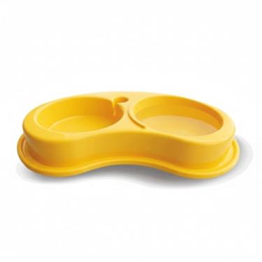 Imagem de Bebedouro Automático e Comedouro Duplo Anti Formiga para Cães e Gatos, Suporte para Garrafa Pet, Ração e Água(Amarelo,M - 1000 ml)