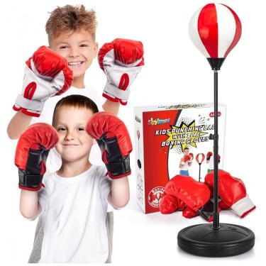 Imagem de Saco de Pancadas Infantil ShyLizard com Suporte Ajustável e 2 Pares de Luvas para Crianças 5 a 10 Anos