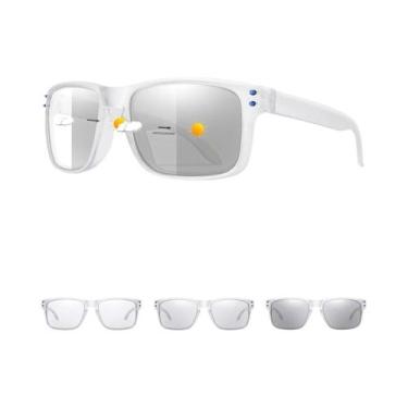 Imagem de Óculos De Sol Fotocromáticos Unissex Quadrados Para Corrida, Caminhada