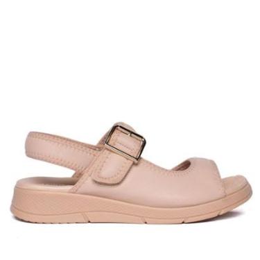 Imagem de Sandália Feminina Piccadilly Papete Esporão Anabela Rose-Feminino