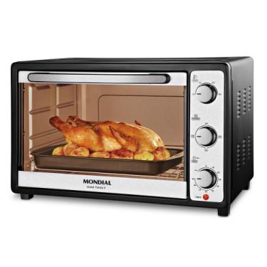 Imagem de Forno Elétrico 52L Grand Family II Mondial FRN52B Preto e Inox 127V, 1