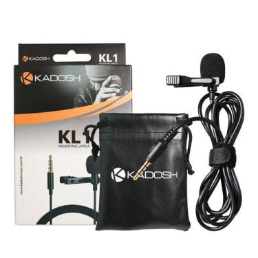 Imagem de Lapela Microfone Kl1 Kadosh Para Celular Câmeras Gravadores