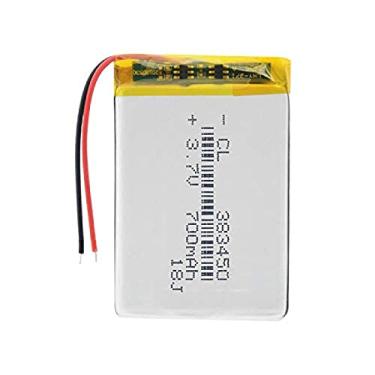 Imagem de Bateria de polímero de lítio de 3,7 V 700 mAh 383450, bateria de lítio para e-book com controle remoto GPS, 2 peças
