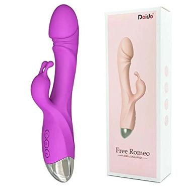 Imagem de FREE ROMEO - Vibrador Estimulador De Ponto G E De Clítoris Recarregável Com 10 Modos De Vibração - 20,7 X 3,5 Cm Roxo
