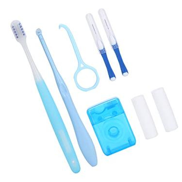 Imagem de Kit de Cuidado Oral Ortodôntico, Kit de Cuidado Oral Ortodôntico Aparelho Dental Escova Limpa Escova Interdental Ferramentas de Cera Ortodôntica