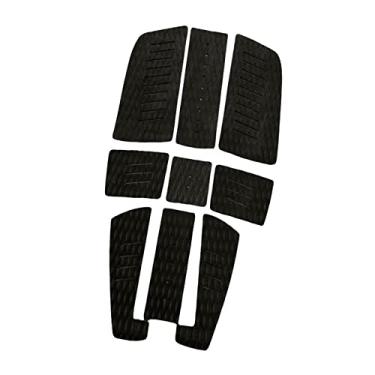 Imagem de Almofada de tração de prancha de peças Almofada de prancha de EVA Premium Professiol Surf Padding Deck Deck Tail Pads para, PRETO