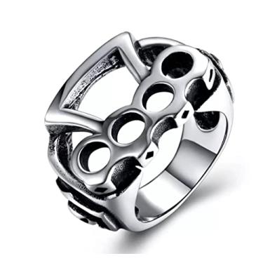 Imagem de Anel aço inox 316l soco inglês Defesa (32)