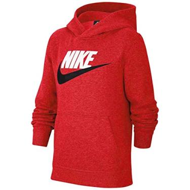 Imagem de Nike Boy's Sportswear Club+ Hbr Pullover Hoodie, University Red, X-Small