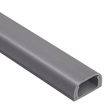 Imagem de Capas de arame para 2 cabos, escondedor de fio de 172 cm montado na parede, kit de capa de cabo cinza, capa de cabo pintável, corretivo de cabo para cabo de extensão, cabo Ethernet, esconderijo de fio de alto-falante, 4X C 43 cm L 0,17 cm A 0,10 cm