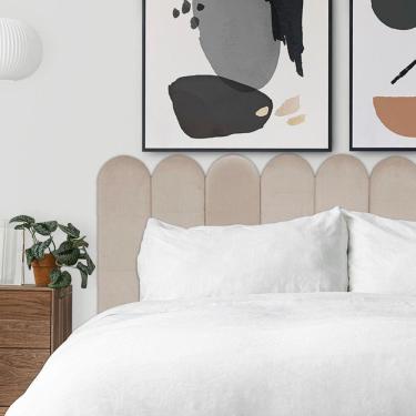 Imagem de KIT 9 Placas Cabeceira Nuvem Estofada Para Cama Box - Módulo 20 Cm x 60 Cm