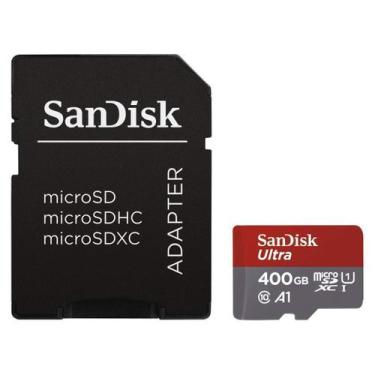 Imagem de Cartão De Memória Sandisk 400Gb Ultra Microsdx Com Adaptador