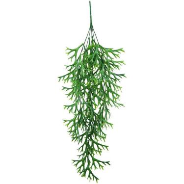 Imagem de Planta Artificial Folhagem Pendente Chifre de Veado Verde 80cm - MC Flores