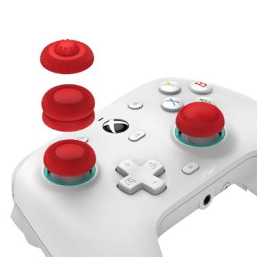 Imagem de GameSir Pacote de empunhadura de polegar para controles GameSir (exceto X2/X3), controles Xbox One/Xbox Series, controles PS4/PS5, controles Switch Pro (vermelho)