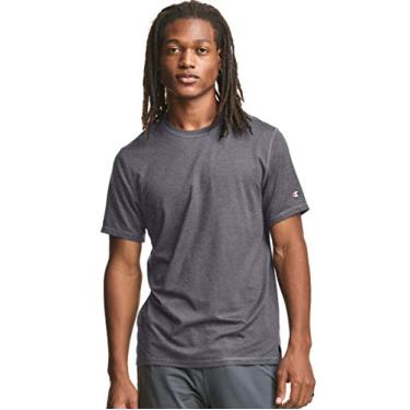 Imagem de Champion Camiseta esportiva masculina de manga curta, Railroad cinza mesclado, P