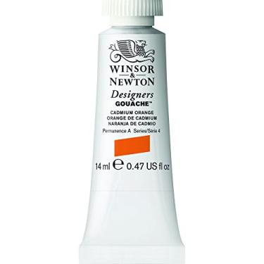 Imagem de Winsor & Newton Guache Designer, tubo de 14 ml, laranja cádmio