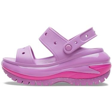 Imagem de Crocs Sandália Mega Crush clássica unissex para adultos | Sandálias plataforma, Bolha, 40