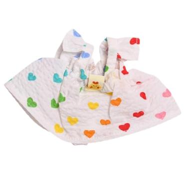 Imagem de EHJRE 20cm roupas de boneca de pelúcia amor coração boneca vestido recheado pato roupas boneca conjunto de roupas, Garota