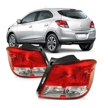 Imagem de Par Lanterna Traseira Onix 2013 2014 2015 2016 Bicolor Cor:Bicolor